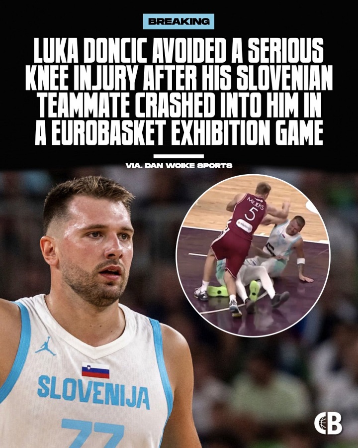 队友误伤致东契奇右膝轻微挫伤 伤情无大碍